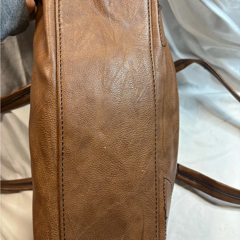 Clark tan satchel purse